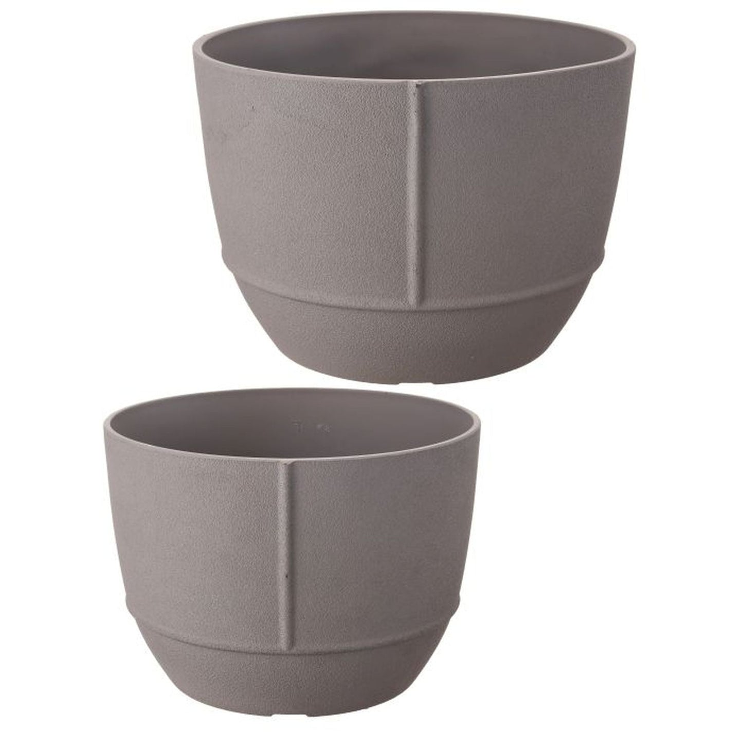 Regency International Fibr Res Poured Cement Rib Planter 17-20", Set Of 2