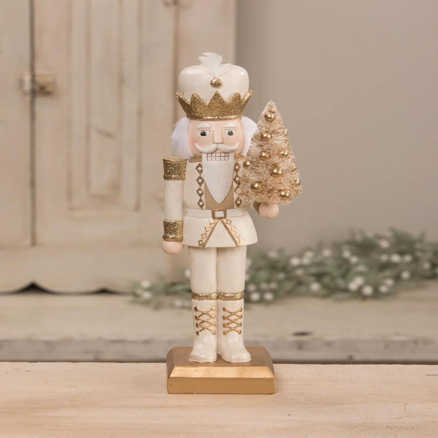 Bethany Lowe Winter White Nutcracker