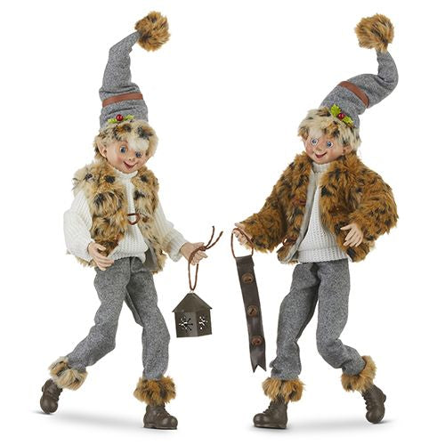 Raz Imports 2023 Holiday House 16" Posable Fawn Elf, Asst of 2