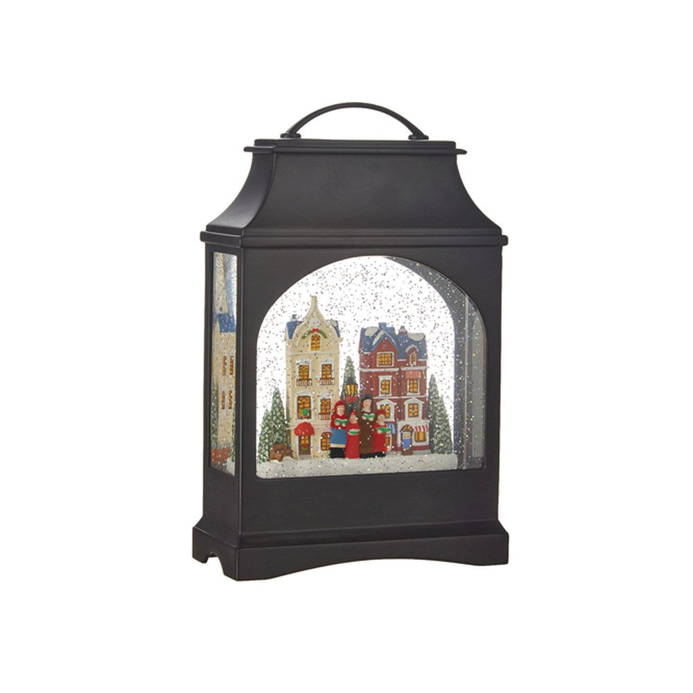 Raz Imports 2021 11-inch Town Home Musical Lighted Water Lantern