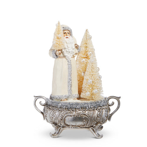 Raz Imports 2023 Bon Noel 10" Santa Centerpiece