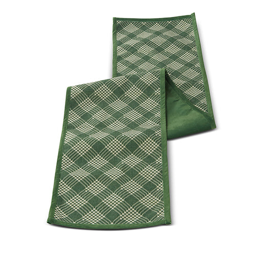 Raz Imports 2023 Holiday House 6' Green Houndstooth Table Runner