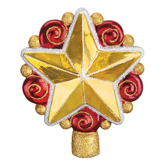 Old World Christmas Swirly Star Tree Top Ornament