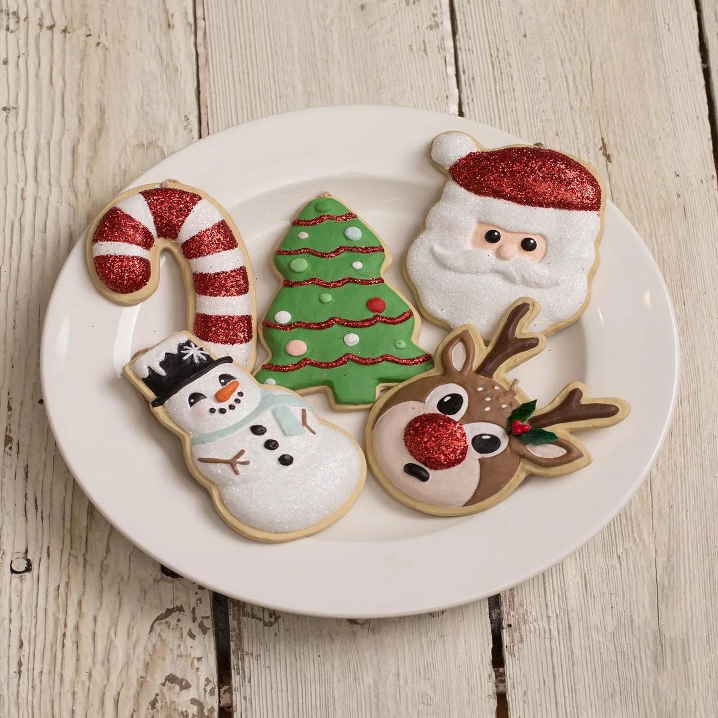 Bethany Lowe Sweet Tidings Christmas Cookie Ornaments, Set Of 5