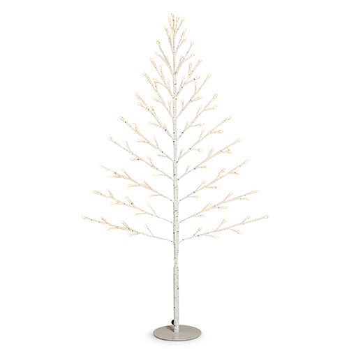 Raz Imports Lights 2023 4' Birch Lighted Flat Tree