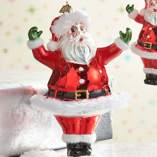 Raz Imports Eric Cortina 7.5" Retro Santa Ornament