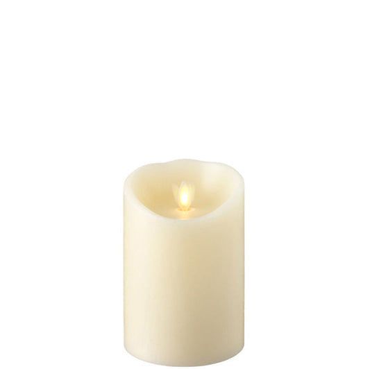 Raz Imports 4"X5" Moving Flame Ivory Pillar Candle