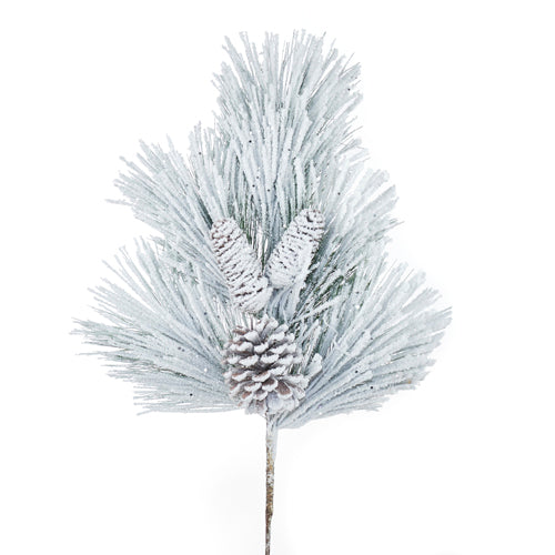 Raz Imports Dashing Through The Snow 28" Snowy Pine And Pinecone Spray