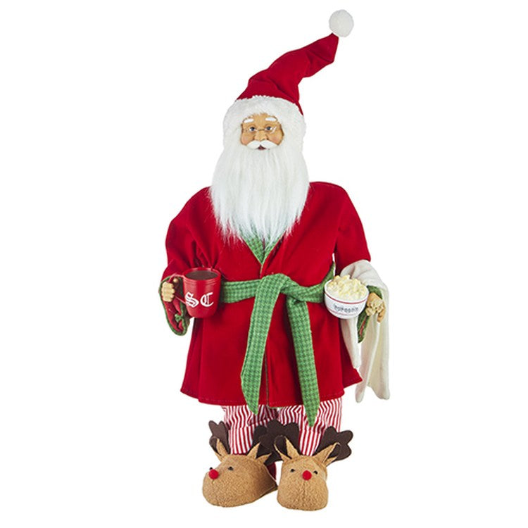 Raz Imports 2022 No Place Like Home 24.25" Santa In Robe