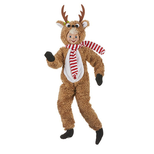 Raz Imports 2022 North Pole Friends 16" Reindeer Posable Elf