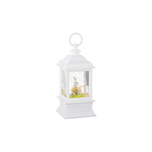 Raz Imports Lanterns 9-inch Mommy with Baby Bunny Lighted Water Lantern