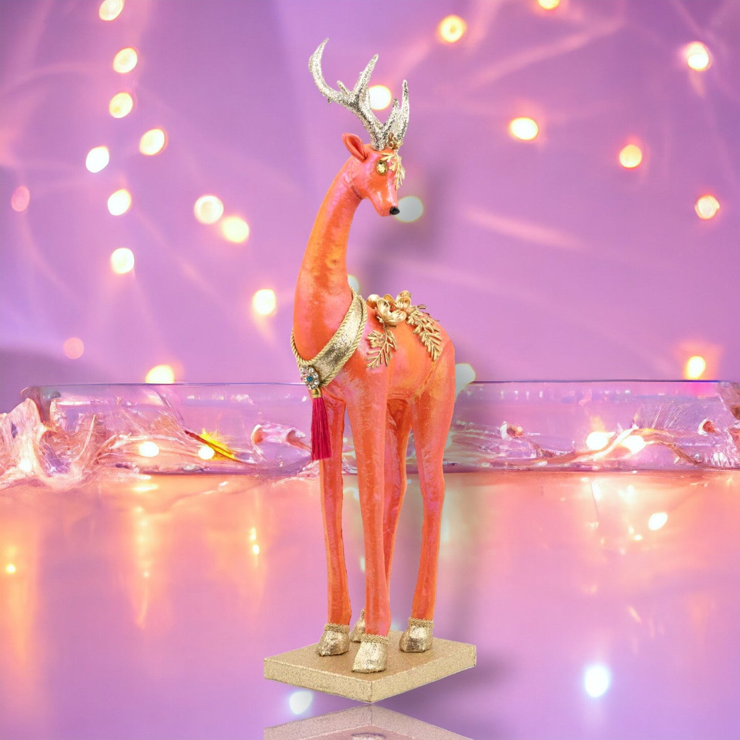 December Diamonds Citrus Sweets 24-Inch Orange Wonderland Deer