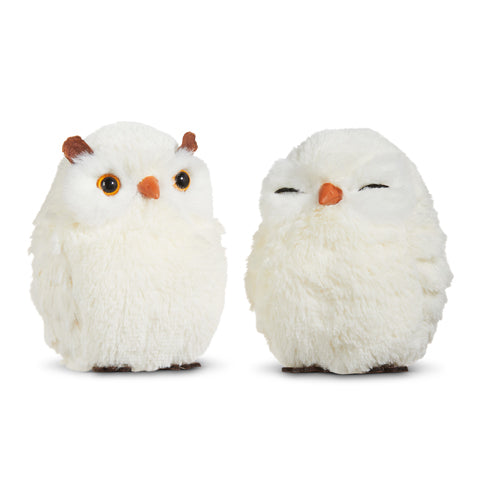 Raz Imports 2023 Natural Noel 4.75" White Owl Ornament, Asst of 2