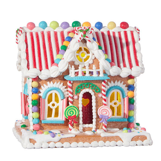 Raz Imports 2020 Kringle Candy Co. 11-Inch Candy Lighted Gingerbread House