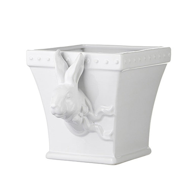 Raz Imports Boxwood 9" Rabbit Cachepot