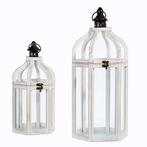 Raz Imports 2023 Holiday House 21" Lanterns, Set of 2