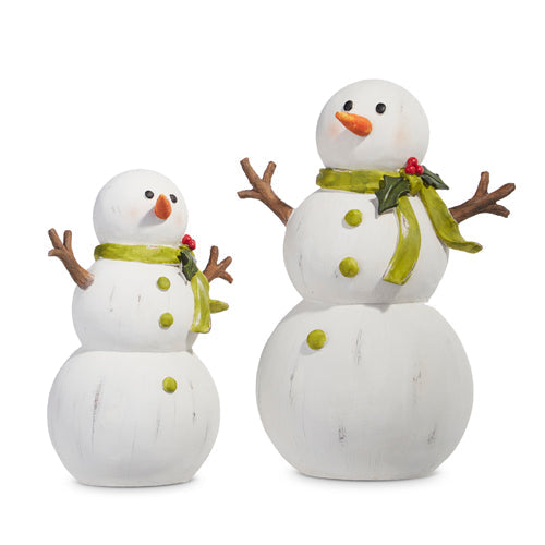 Raz Imports 2023 Heartfelt Holiday 12" Snowman, Set of 2