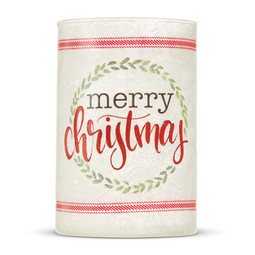 Raz Imports 2023 Heartfelt Holiday 6" Merry Christmas Frosted Container