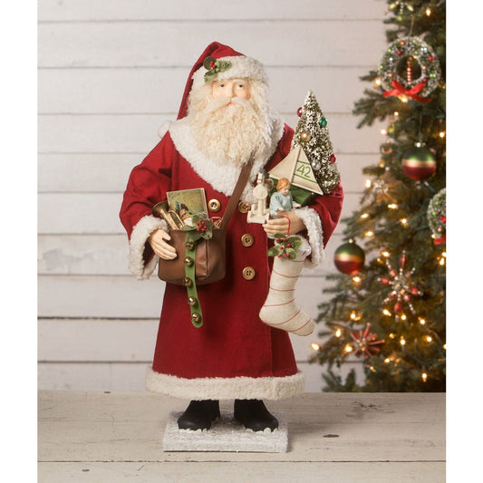 Bethany Lowe Jolly Old St. Nicholas With Toys Figurine