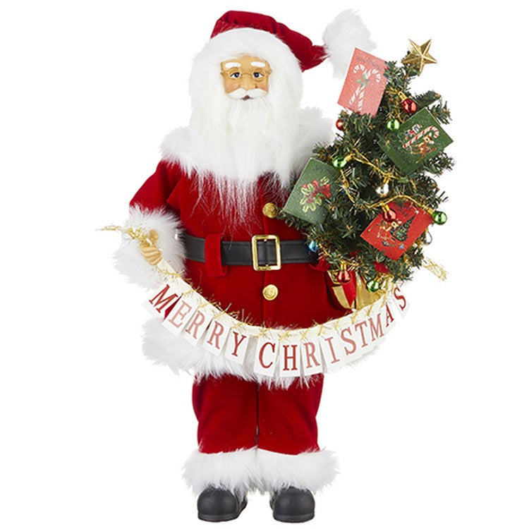 Raz Imports 2022 No Place Like Home 19.25" Merry Christmas Santa