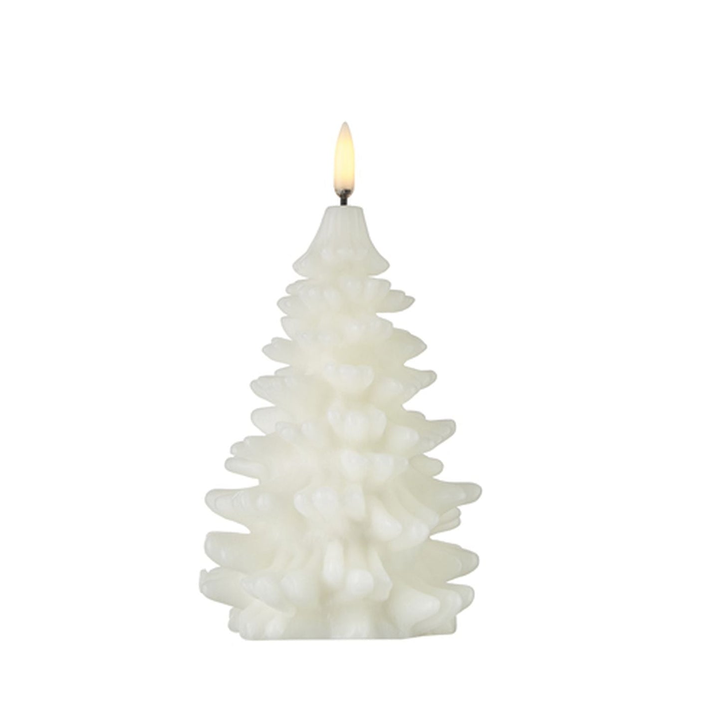 Raz Imports Uyuni Candles 4" X 7" White Christmas Tree Candle