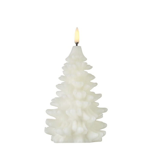 Raz Imports Uyuni Candles 4" X 7" White Christmas Tree Candle