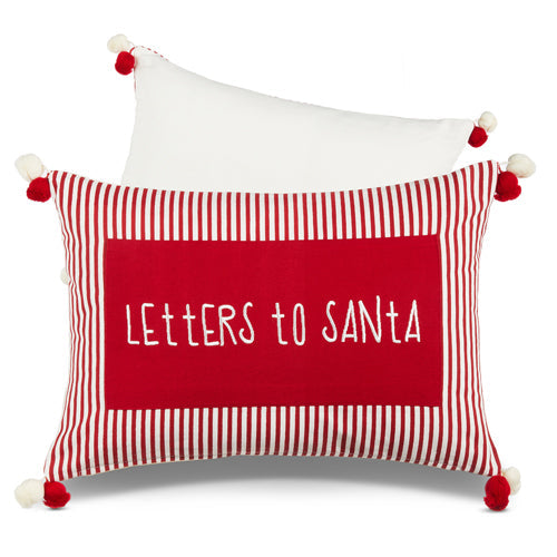 Raz Imports 2023 Jingle & Cocoa 18" Letters To Santa Pillow With Front Pocket