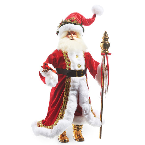 Raz Imports 2023 O Tannenbaum 22.5" Santa With Staff