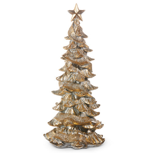 Raz Imports 2023 Classic Carols 18" Gold Tree With Star