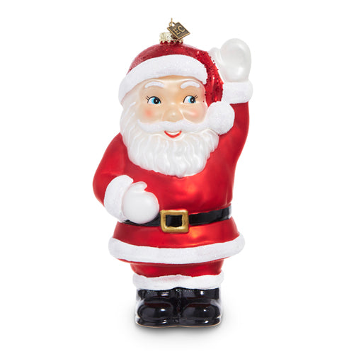 Raz Imports Eric Cortina 2023 8" Waving Santa Blow Mold Ornament