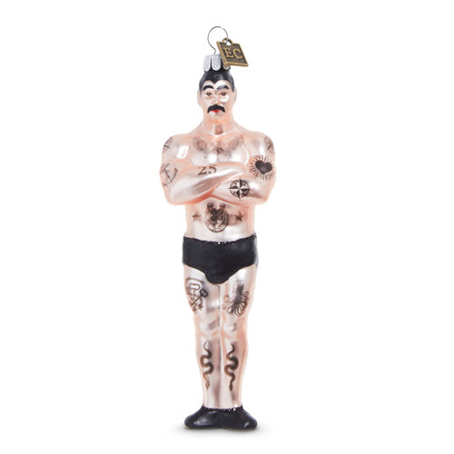 Raz Imports Eric Cortina 2023 6" Tattooed Man Ornament