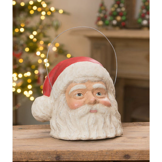 Bethany Lowe Vintage Santa Bucket