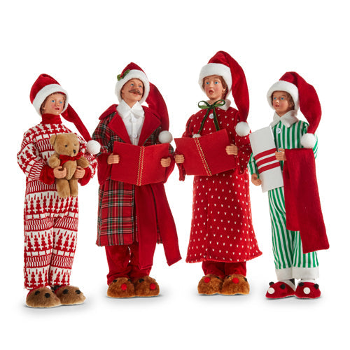 Raz Imports 2023 Vintage Farmhouse 17.75" Carolers, Set of 4