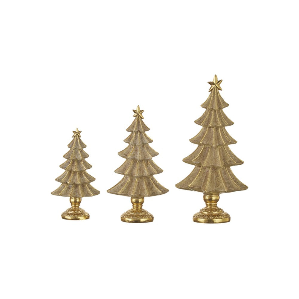 Raz Imports 2021 Christmas Eve 14-inch Beaded Table Top Tree, Set of 3