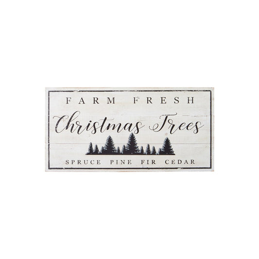 Raz Imports 2021 27.75-inch Farm Fresh Christmas Trees Wood Wall Art