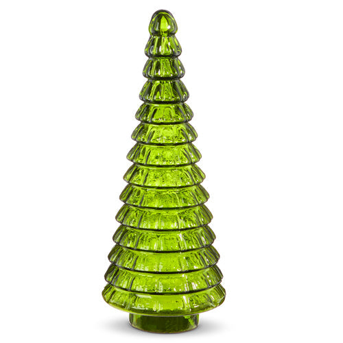 Raz Imports 2023 Holiday House 15.25" Green Glass Tree