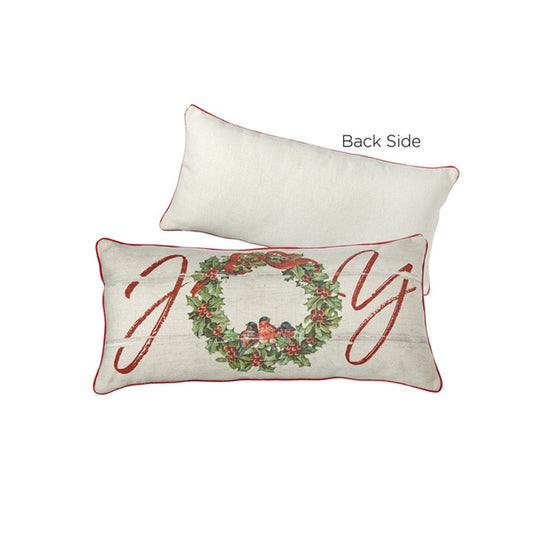 Raz Imports 2021 Yuletide Birds 21.75-inch Joy Lumbar Pillow