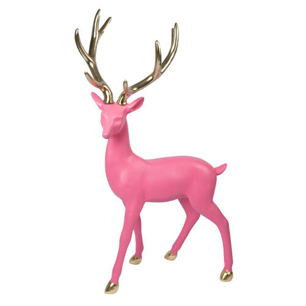 5 FT Hot Pink Christmas Pink Standing Deer Figurine