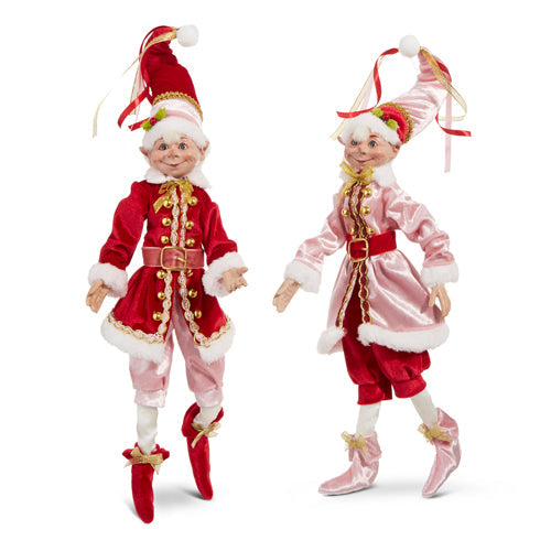 Raz Imports 2023 Charming Holiday 16" Posable Elf, Asst of 2