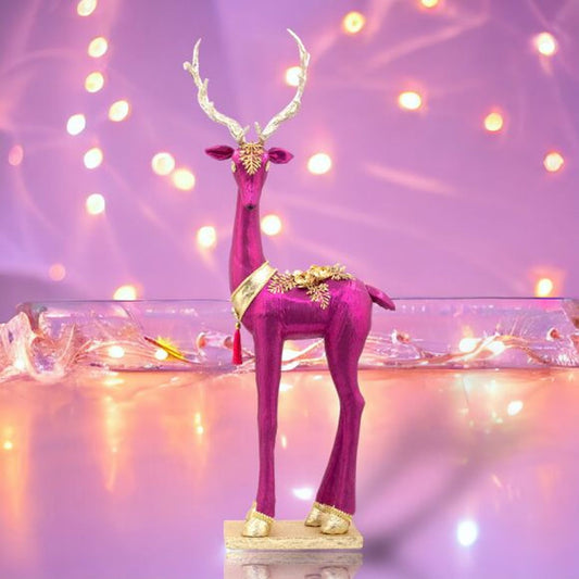 December Diamonds Citrus Sweets 30-Inch Standing Purple Deer