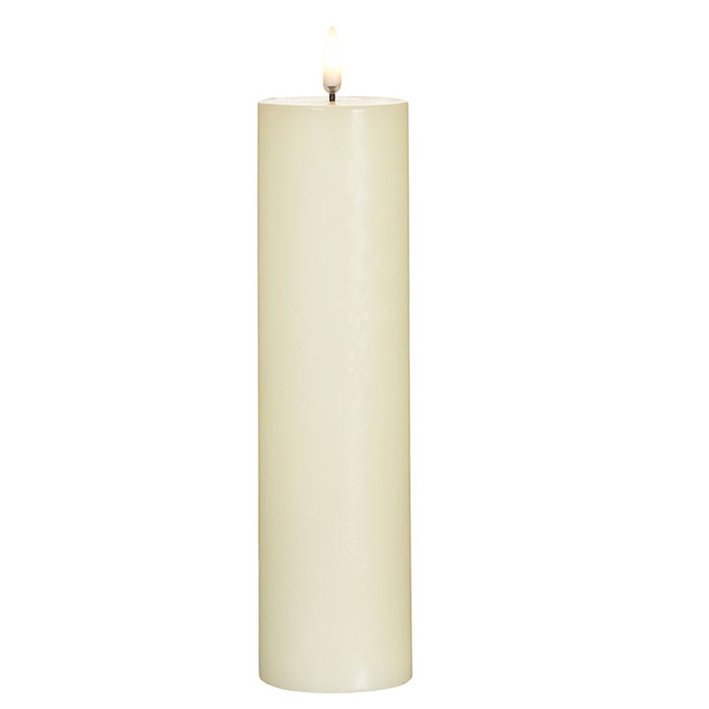 Raz Imports Ivory Pillar Candle