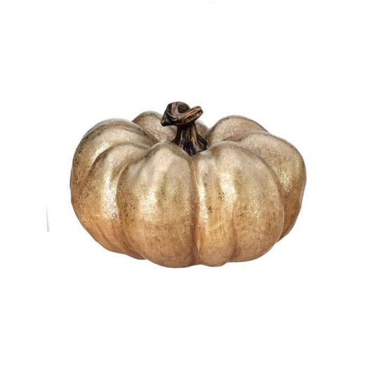 Regency International 7.5" Terracotta Metallic Pumpkin