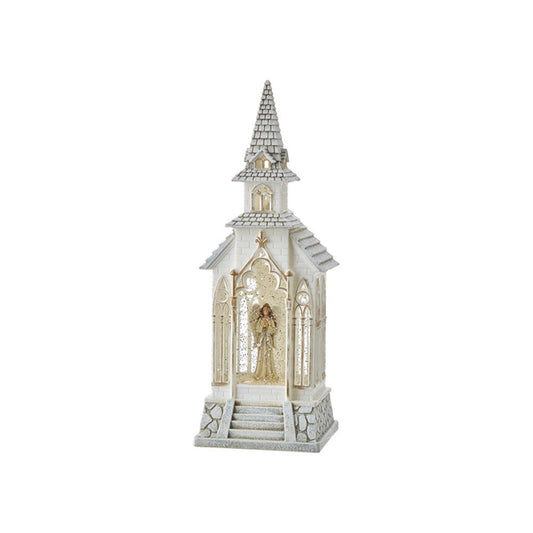 Raz Imports 2021 Holiday Water Lanterns 13-inch Angel Lighted Water Church