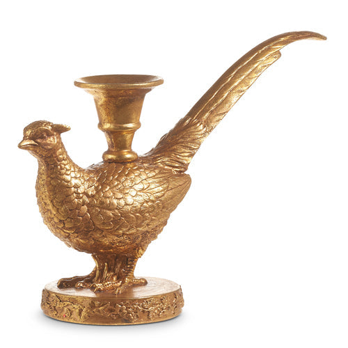 Raz Imports 2023 Holiday House 12" Pheasant Candle Stick