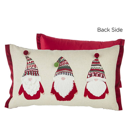 Raz Imports 2022 Countryside Christmas 20" Gnome Lumbar Pillow