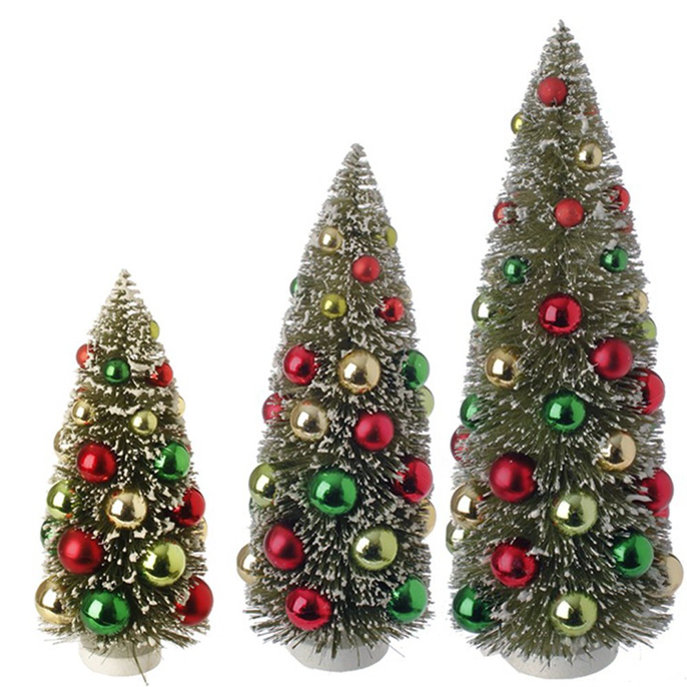 Raz Imports Nutcracker Traditions 15" Bottle Brush Tree, Set of 3