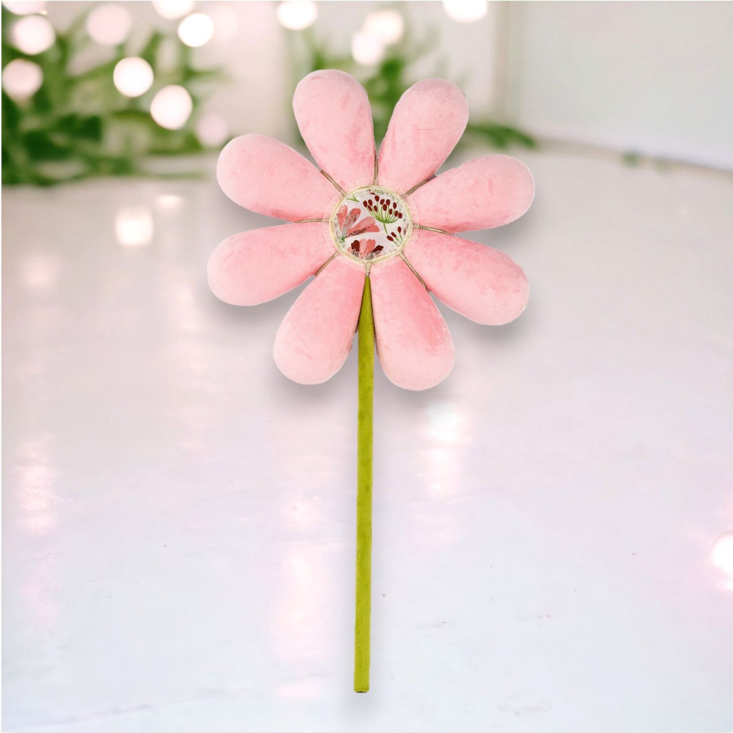 December Diamonds Green Garden Pink Flower Shape Pick