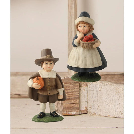 Bethany Lowe Pilgrim Children, Set Of 2