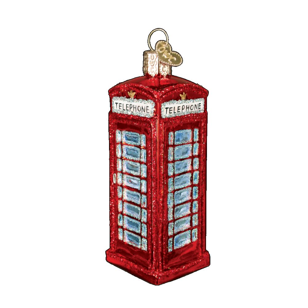 Old World Christmas English Phonebooth Ornament