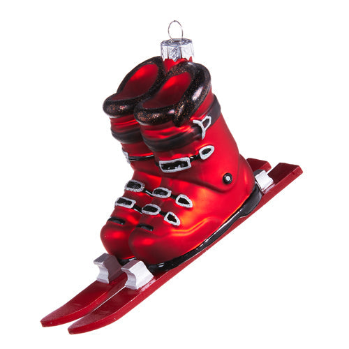 Raz Imports 2023 Dashing Through The Snow 5.5" Ski Boots Ornament